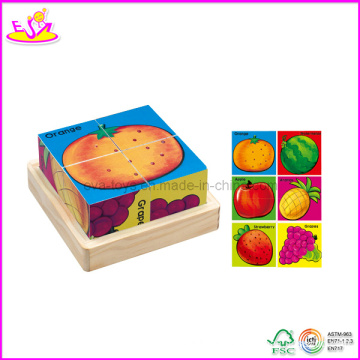 2014 heißer Verkauf Holzblock Cubic Puzzle für Kinder mit günstigste Preis Fabrik W14f019